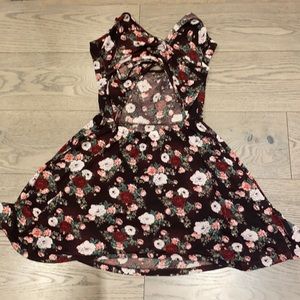 Open back floral sundress
